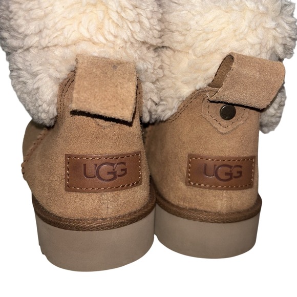 UGG Romely Heritage Boots Women's Size 7‎ Suede Cozy Outdoors Boho Pre Owned - Picture 3 of 8